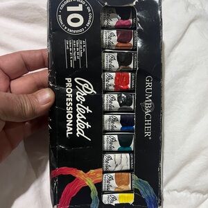 Grumbacher Professional Pre-Tested Oil Paint Set 10 colors 24 ml Tube